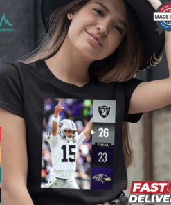 Las Vegas Raiders Win 26 23 Baltimore Ravens NFL Week 2 Final Score Shirt