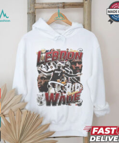 LeBron James and Dwyane Wade ’12 13 Heat shirt