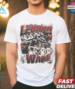 LeBron James and Dwyane Wade ’12 13 Heat shirt