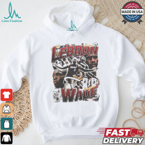 LeBron James and Dwyane Wade ’12 13 Heat shirt