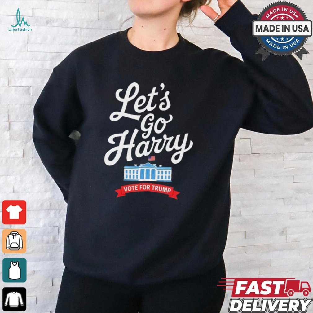 Lets Go Harry Vote For Trump American Flag Shirt Lets Go Harry Vote For Trump American Flag Shirt