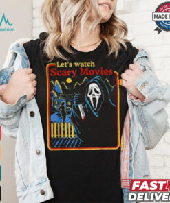Lets Watch Scary Movies Scream Horror Halloween T Shirt