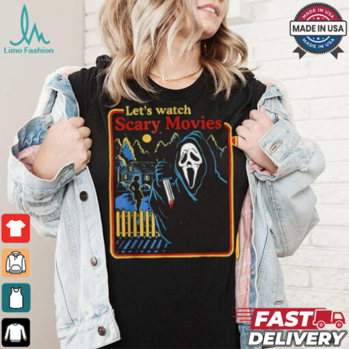 Lets Watch Scary Movies Scream Horror Halloween T Shirt