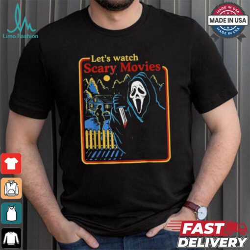 Lets Watch Scary Movies Scream Horror Halloween T Shirt