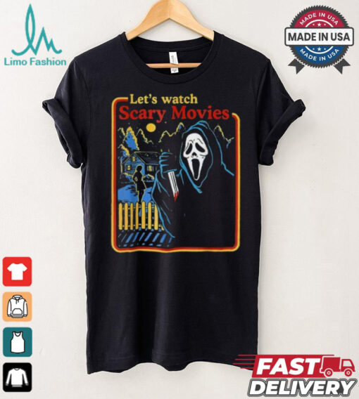 Lets Watch Scary Movies Scream Horror Halloween T Shirt