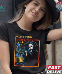Lets Watch Scary Movies Scream Horror Halloween T Shirt
