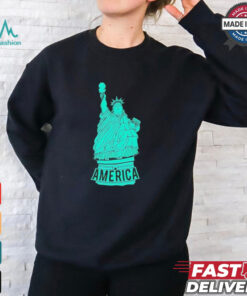 Liberty of Statue fat America shirt