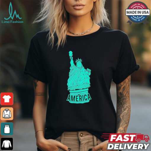 Liberty of Statue fat America shirt