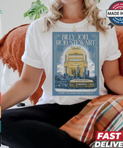 Limited Billy joel & rod stewart sep 13 2024 cleveland oh huntington bank field poster shirt
