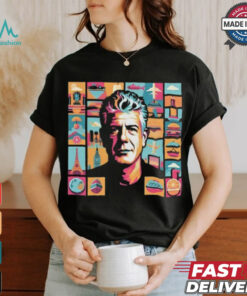 Limited Bourdain Collage Art Shirt