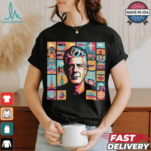 Limited Bourdain Collage Art Shirt