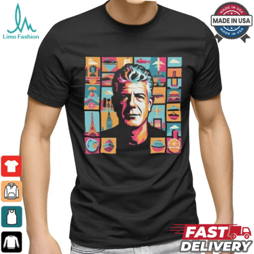 Limited Bourdain Collage Art Shirt