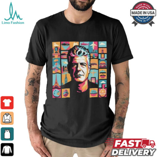 Limited Bourdain Collage Art Shirt