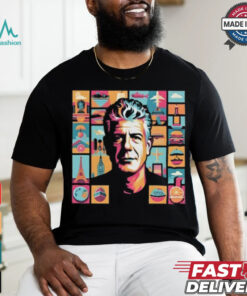 Limited Bourdain Collage Art Shirt