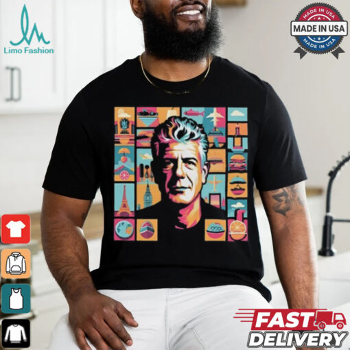 Limited Bourdain Collage Art Shirt
