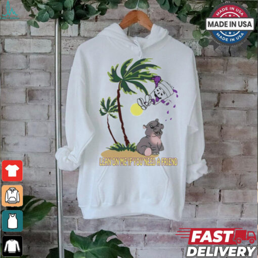 Limited Lean On Me If You Need A Friend Moo Deng Shirt