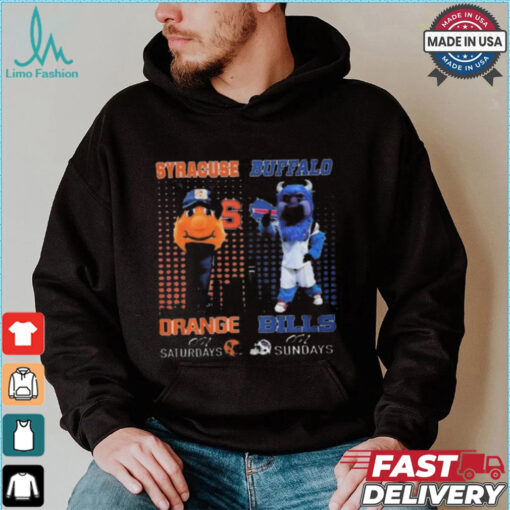 Limited Syracuse orange on saturdays otto buffalo bills billy on sundays shirt
