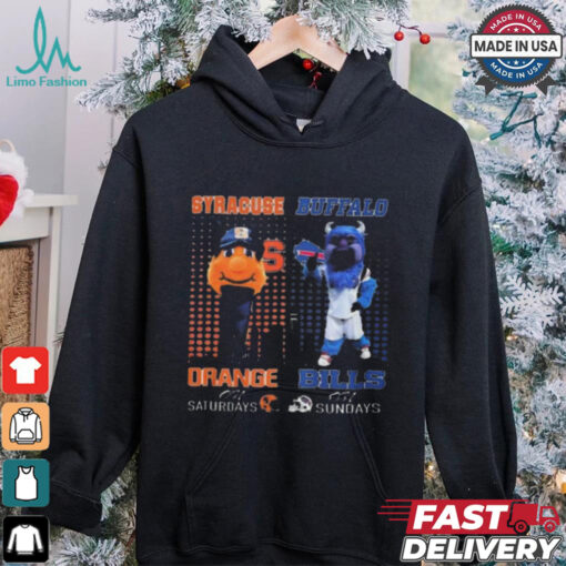 Limited Syracuse orange on saturdays otto buffalo bills billy on sundays shirt