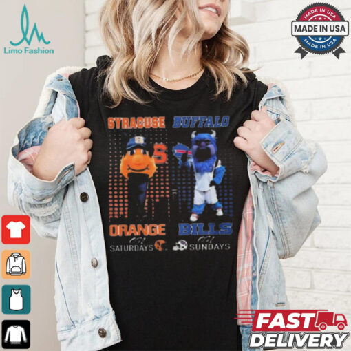 Limited Syracuse orange on saturdays otto buffalo bills billy on sundays shirt