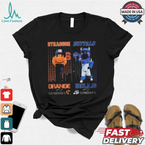 Limited Syracuse orange on saturdays otto buffalo bills billy on sundays shirt