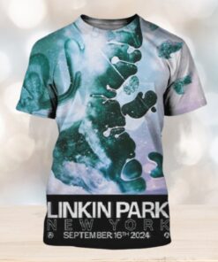 Linkin Park From Zero Tour 2024 New York Brooklyn Limited Edition Poster At Barclays Center On September 16 2024 All Over Print Shirt
