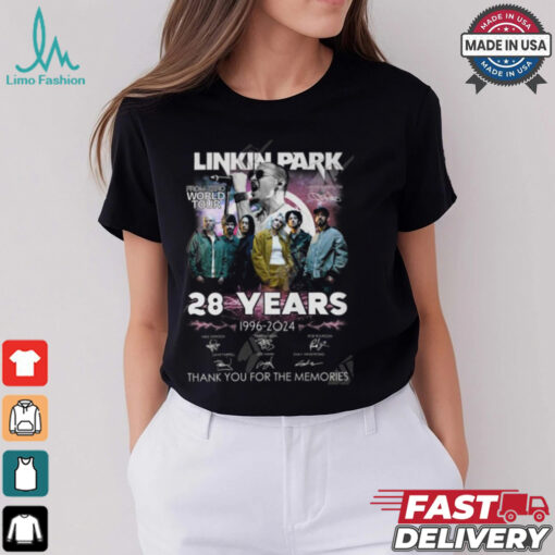 Linkin Park From Zero World Tour 28 Years 1996 2024 Thank You For The Memories T Shirt