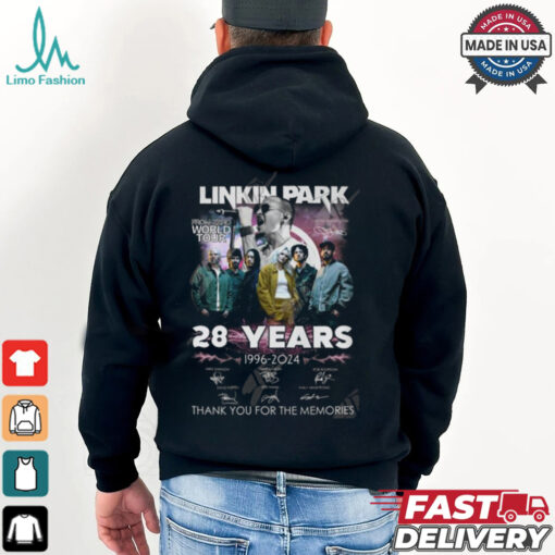 Linkin Park From Zero World Tour 28 Years 1996 2024 Thank You For The Memories T Shirt