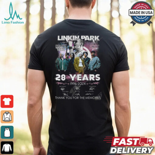 Linkin Park From Zero World Tour 28 Years 1996 2024 Thank You For The Memories T Shirt