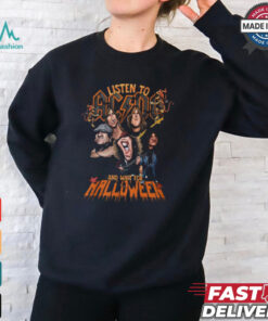 Listen to ACDC and wait for halloween shirt