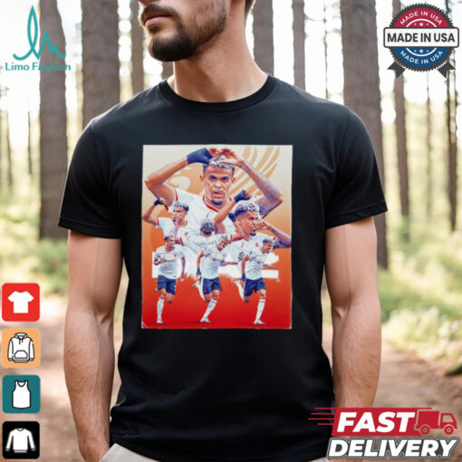 Liverpool Luis Diaz at the double graphic shirt