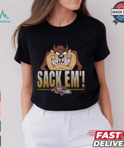 Looney Tunes Taz Sack Em' x Baltimore Ravens Shirt