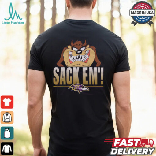 Looney Tunes Taz Sack Em’ x Baltimore Ravens Shirt