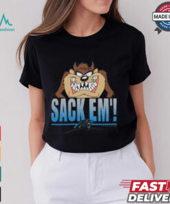 Looney Tunes Taz Sack Em' x Carolina Panthers Shirt
