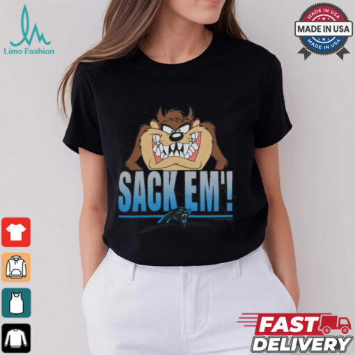 Looney Tunes Taz Sack Em’ x Carolina Panthers Shirt