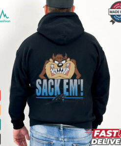 Looney Tunes Taz Sack Em' x Carolina Panthers Shirt