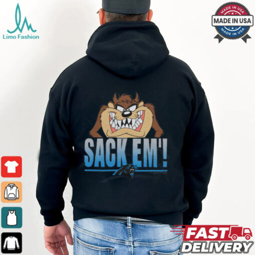 Looney Tunes Taz Sack Em’ x Carolina Panthers Shirt