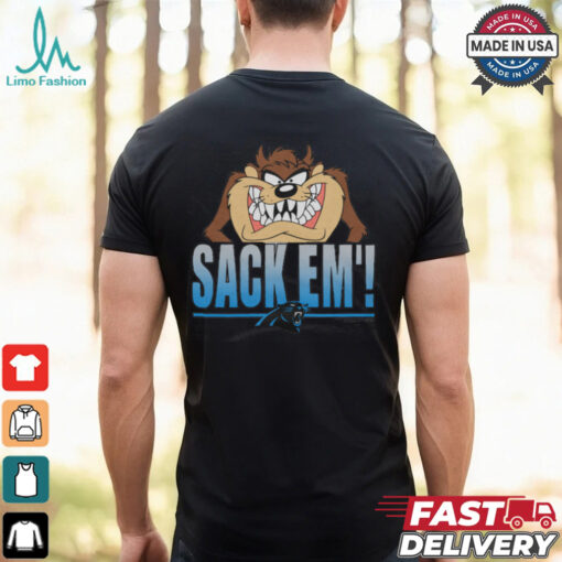 Looney Tunes Taz Sack Em’ x Carolina Panthers Shirt