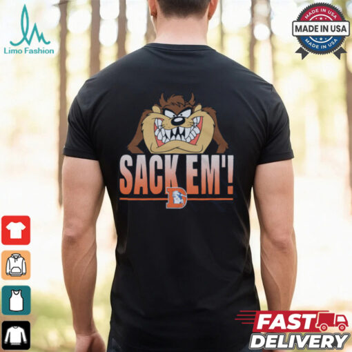 Looney Tunes Taz Sack Em’ x Denver Broncos Shirt