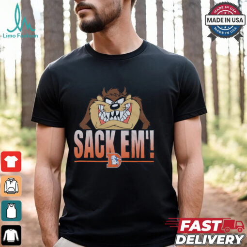 Looney Tunes Taz Sack Em’ x Denver Broncos Shirt
