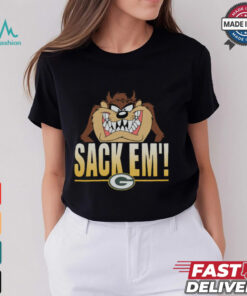 Looney Tunes Taz Sack Em' x Green Bay Packers Shirt