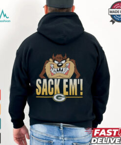 Looney Tunes Taz Sack Em' x Green Bay Packers Shirt