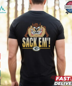 Looney Tunes Taz Sack Em' x Green Bay Packers Shirt