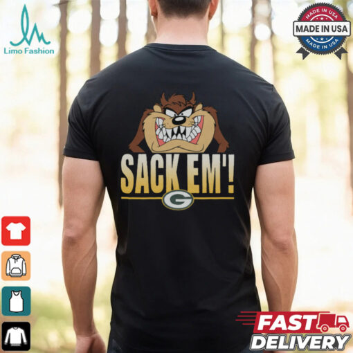 Looney Tunes Taz Sack Em’ x Green Bay Packers Shirt