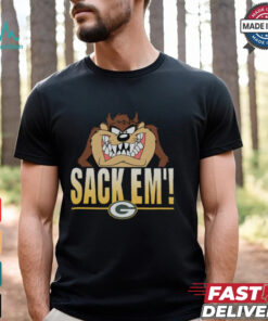 Looney Tunes Taz Sack Em' x Green Bay Packers Shirt