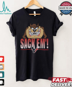 Looney Tunes Taz Sack Em' x Houston Texans Shirt