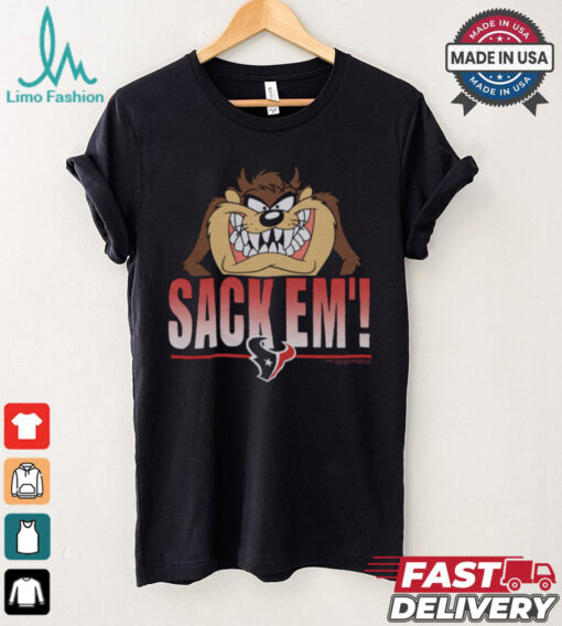 Looney Tunes Taz Sack Em’ x Houston Texans Shirt