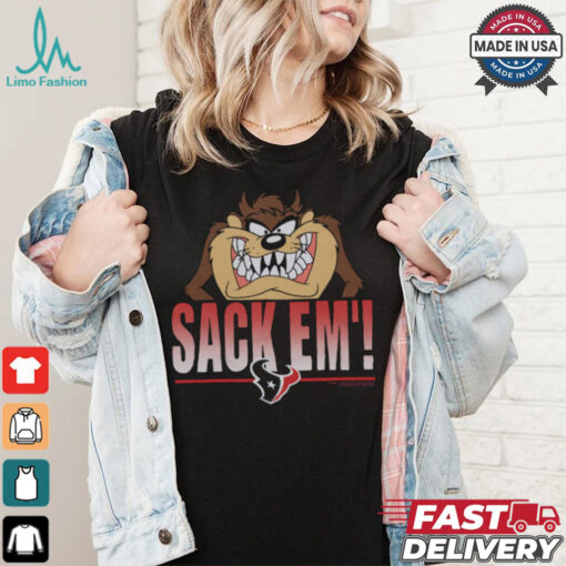 Looney Tunes Taz Sack Em’ x Houston Texans Shirt