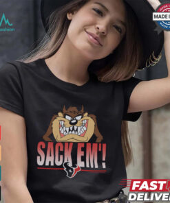 Looney Tunes Taz Sack Em' x Houston Texans Shirt