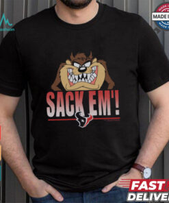 Looney Tunes Taz Sack Em' x Houston Texans Shirt