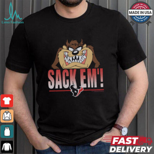 Looney Tunes Taz Sack Em’ x Houston Texans Shirt